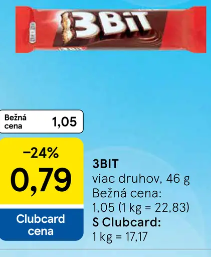 3BIT tyčinka viac druhov