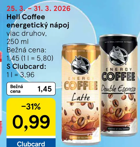 Hell Coffee energetický nápoj