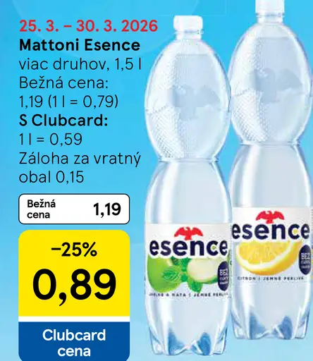 Mattoni Esence ochutená minerálna voda