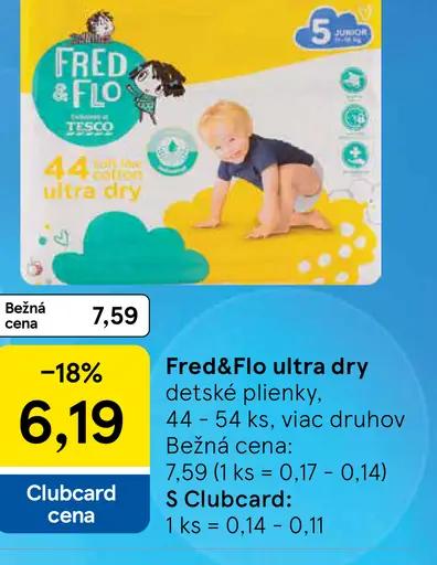 Fred&Flo ultra dry detské plienky