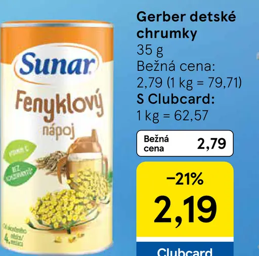 Gerber detské chrumky Grain & Grow kukuričné chrumky s banánom a mangom