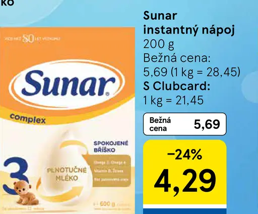 Sunar instantný nápoj