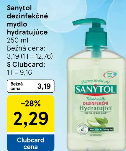 Sanytol dezinfekčné mydlo hydratujúce