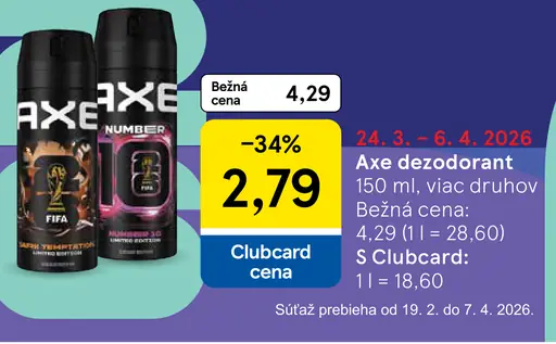 Axe dezodorant sprej
