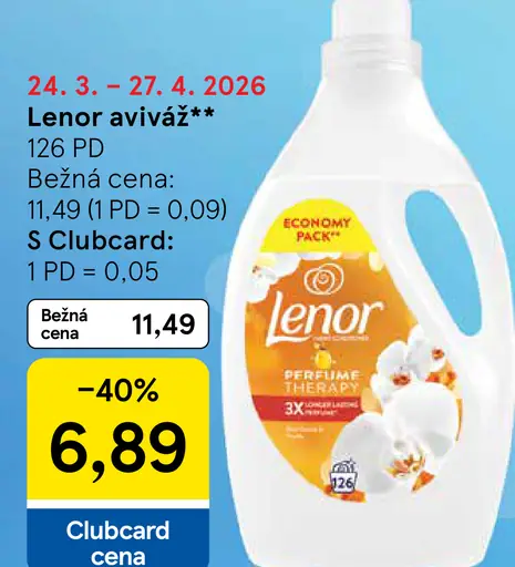 Lenor aviváž, viac druhov