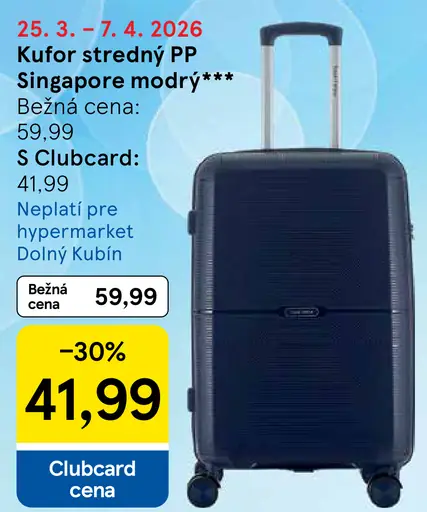 Kufor stredný PP Singapore modrý