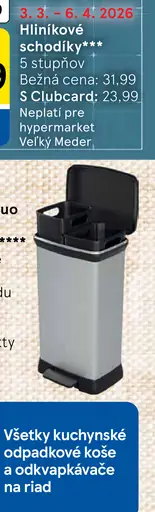 Hliníkové schodíky 5 stupňov