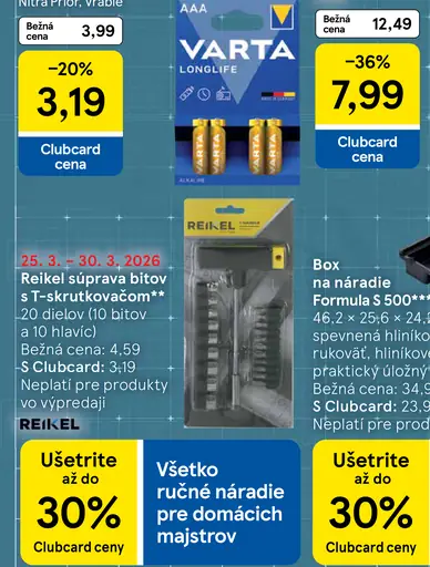 Varta Longlife batérie AA alebo AAA