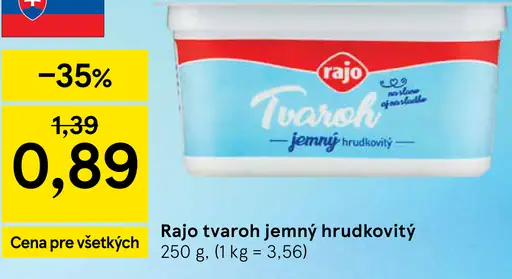 Rajo Tvaroh jemný hrudkovitý