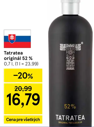 Tatratea originál 52 %