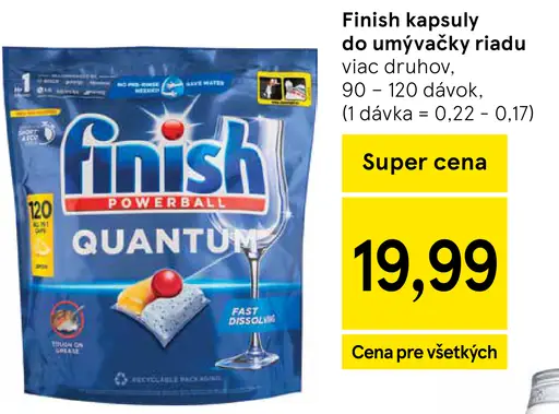 Finish Kapsuly do umývačky riadu