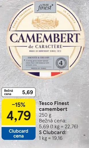 Tesco Finest camembert