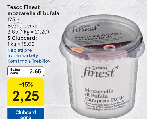 Tesco Finest mozzarella di bufala