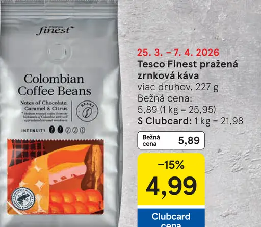 Tesco Finest Colombian Coffee Beans