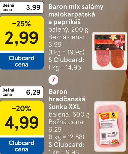 Baron mix salámy malokarpatská a paprikáš