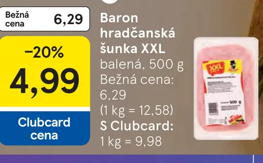 Baron hradčanská šunka