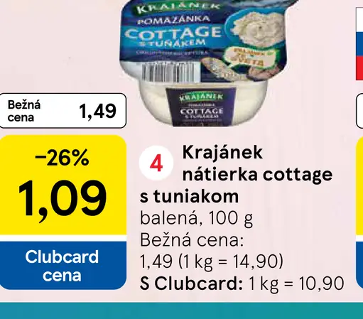 Krajánek nátierka cottage s tuniakom