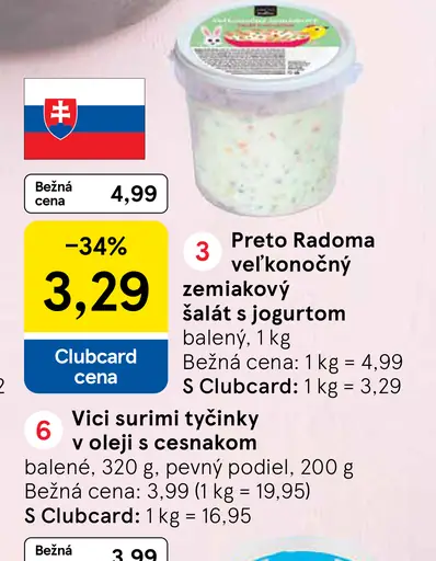 Preto Radoma veľkonočný zemiakový šalát s jogurtom