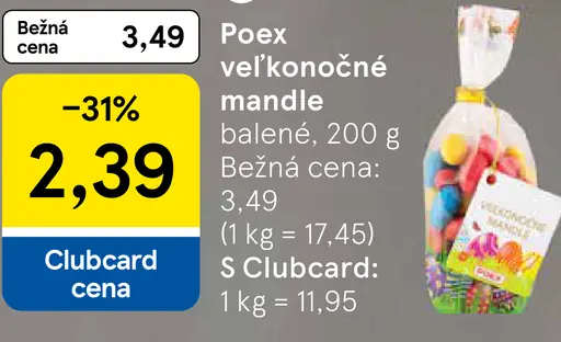 Poex veľkonočné mandle