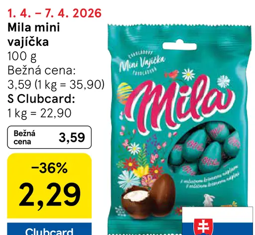 Mila mini vajíčka mliečna čokoláda s krémom