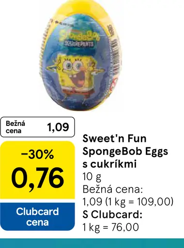 Sweet'n Fun SpongeBob Eggs s cukríkmi