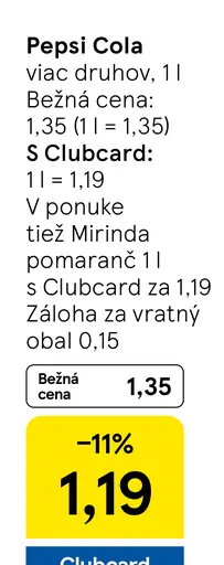 Pepsi Cola nealkoholický nápoj