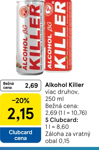 Alkohol Killer energetický nápoj