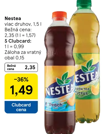Nestea Ľadový čaj s príchuťou broskyne