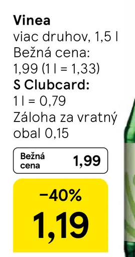 Vinea hroznový nápoj