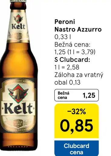 Kelt 10° pivo fľaša