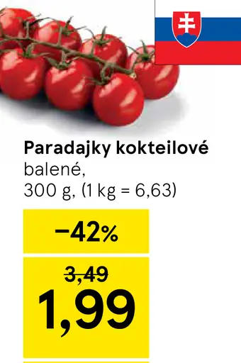 Tesco paradajky kokteilové