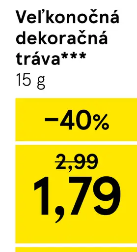 Veľkonočná dekoračná tráva