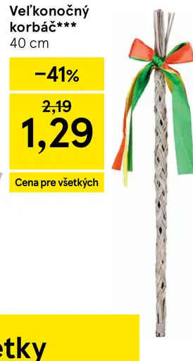 Veľkonočný korbáč 40 cm