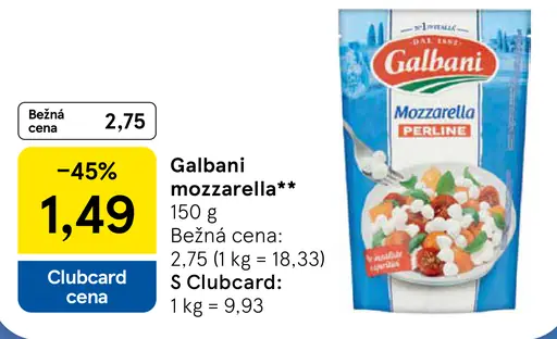 Galbani mozzarella Perline