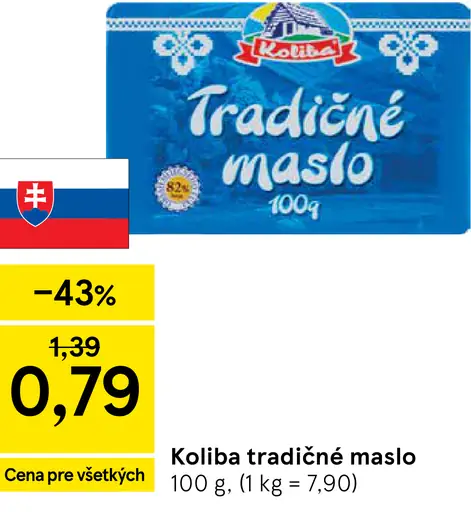 Koliba Tradičné maslo