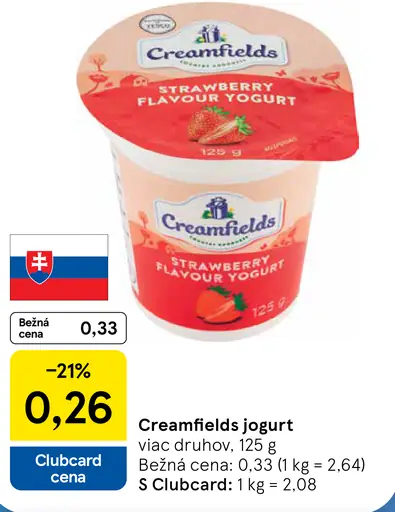 Creamfields jogurt