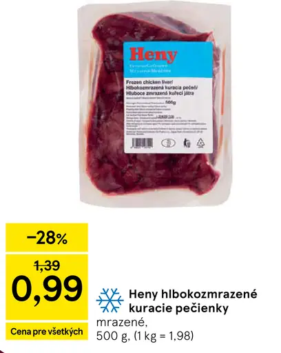 Heny hlboko mrazené kuracie pečienky