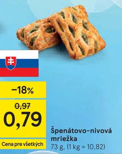 Špenátovo-nivová mriežka