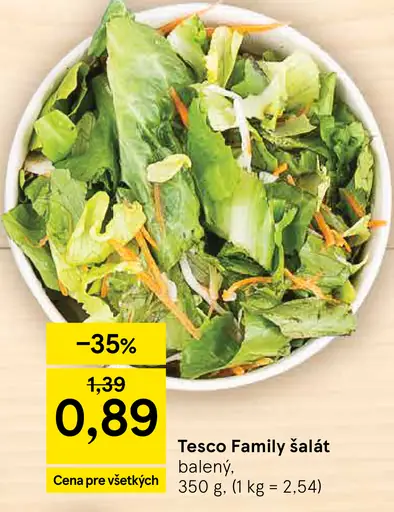 Tesco Family šalát