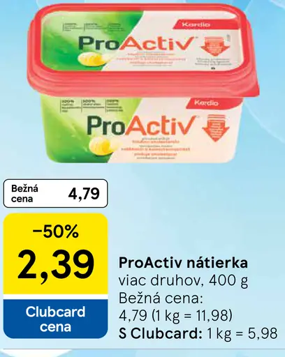 Flora ProActiv nátierka