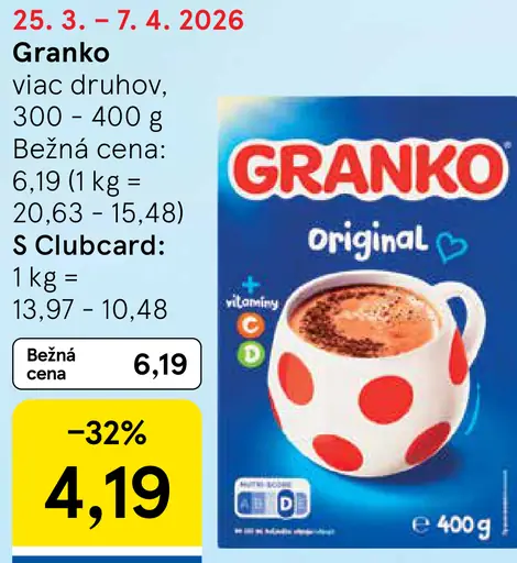 Granko instantný kakaový nápoj