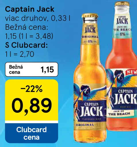 Captain Jack pivo plechovka