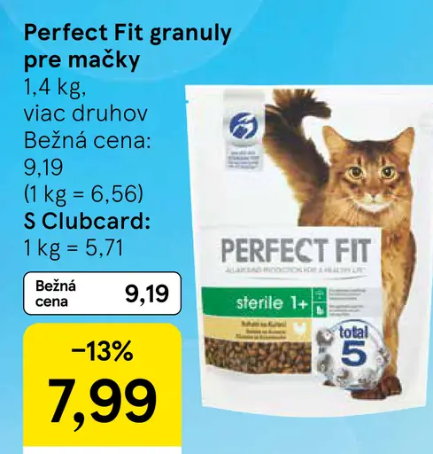 Perfect Fit granuly pre mačky