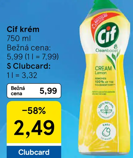 Cif krém čistiaci prostriedok