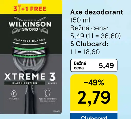 Axe dezodorant viac druhov