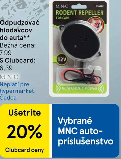 MNC odpudzovač hlodavcov do auta 12 V