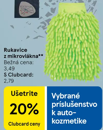 Rukavice z mikrovlákna na autokozmetiku