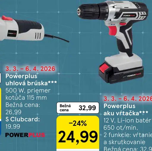 Powerplus aku vŕtačka 12 V Li-Ion