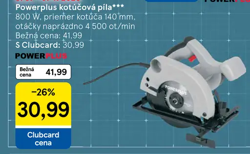 Powerplus kotúčová píla 800 W, kotúč 140 mm