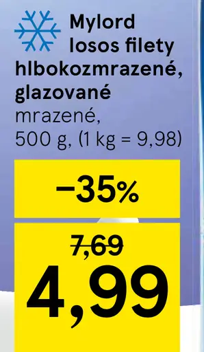 Mylord Losos filety hlbokozmrazené, glazované